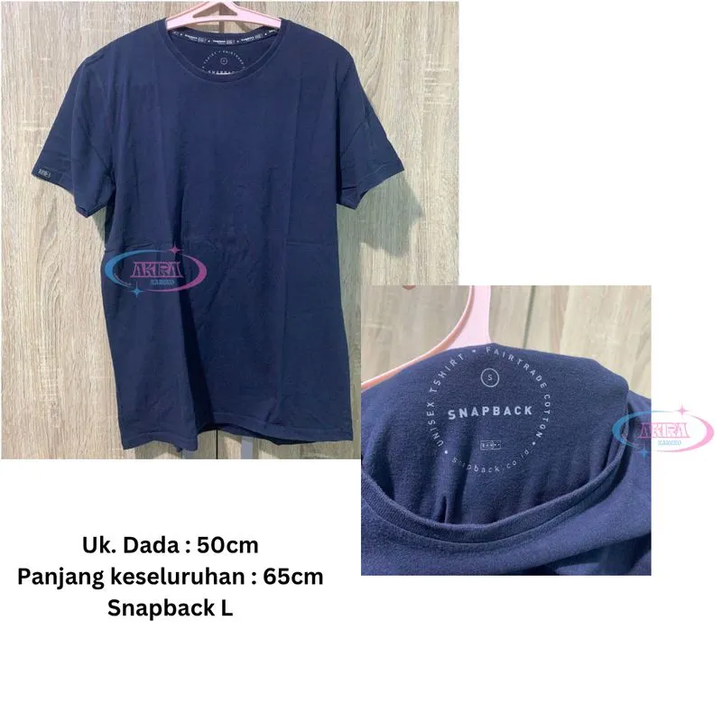 Kaos Tshirt Wanita Navy photo 1