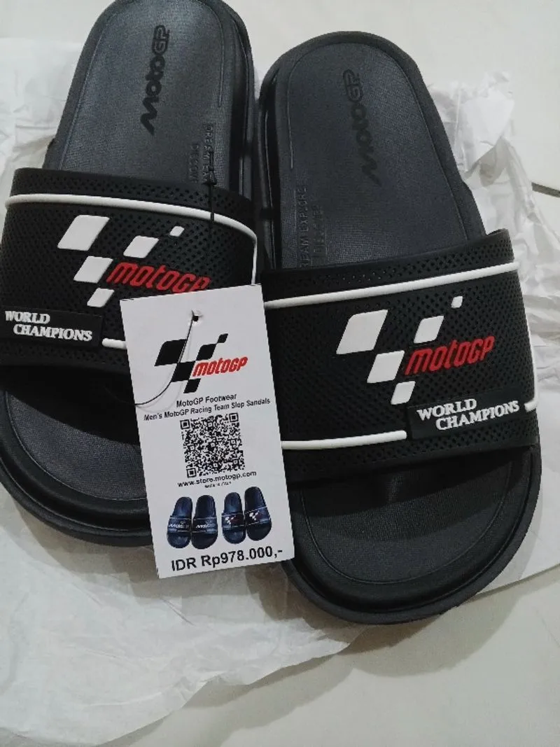 Sandal moto gp hitam photo 1
