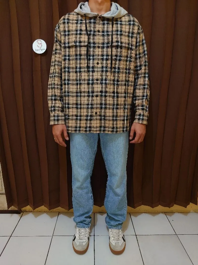 SPAO Flannel Hoodie photo 1