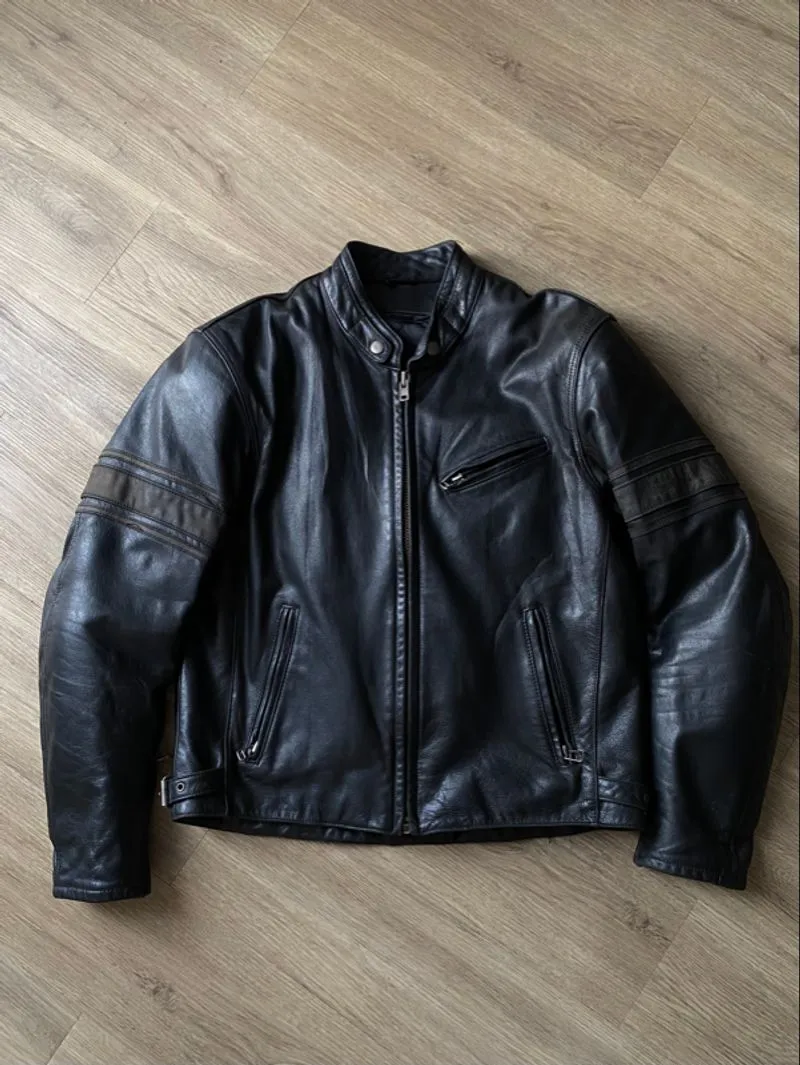 MAXLER LEATHER CAFERACER JACKET | BIKER | OUTER photo 1