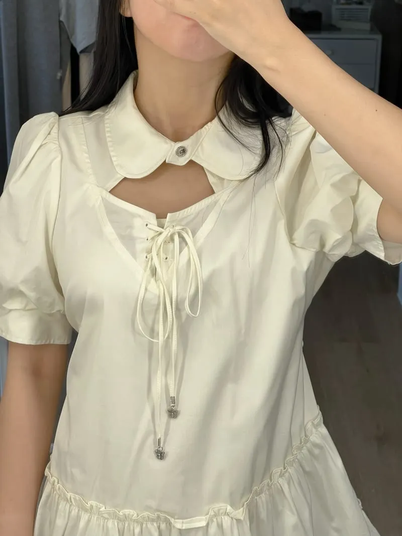 Vintage Lolita Babydoll dress Wanita white photo 1