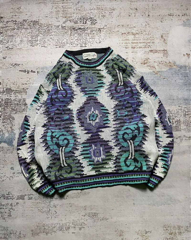 CANDELORO PATTERN KNIT SWEATER photo 1