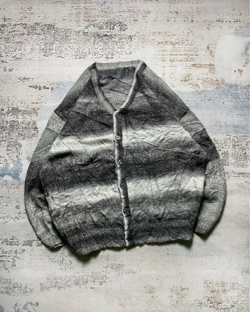 UNBRAND MOHAIR GRADIENT CARDIGAN photo 1