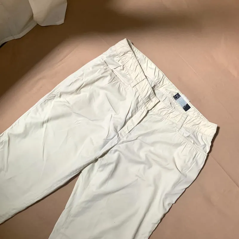 Streetwear Casual Casual trouser Wanita cream photo 1