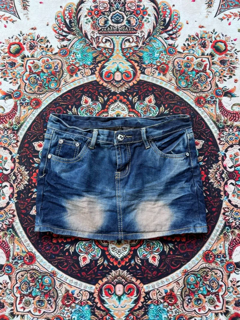 mini skirts jeans y2k  photo 1