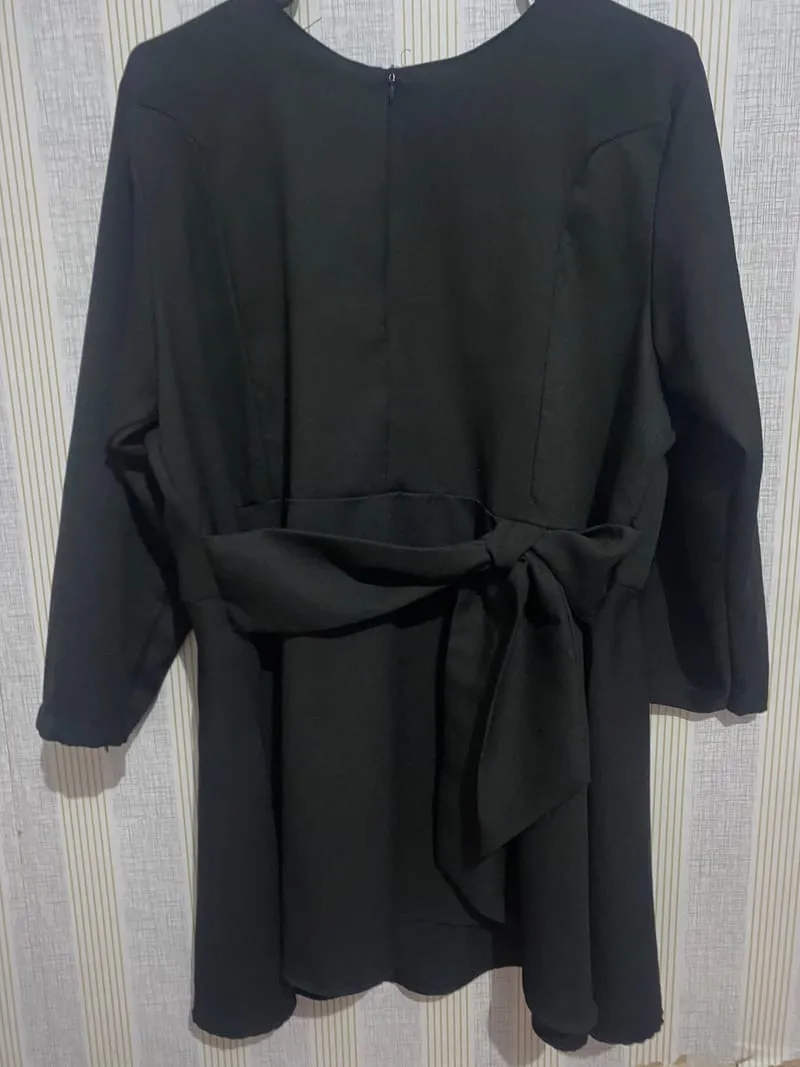 Casual Babydoll dress Wanita black photo 1