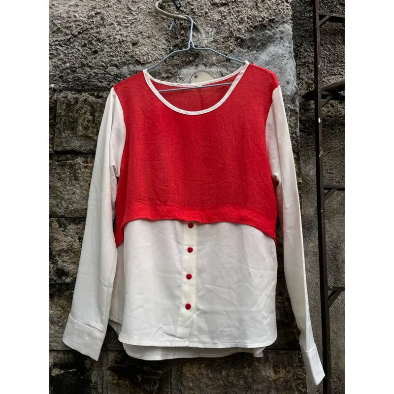 KEMEJA MERAH PUTIH EDISI 17 AGUSTUS COTTON PREMIUM I Atasan  photo 1