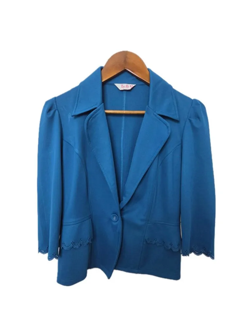 Womens Blue Blazer photo 1