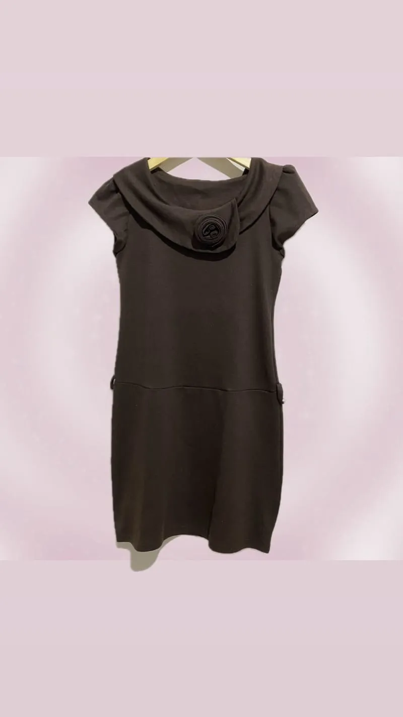 Casual Midi dress Wanita brown photo 1