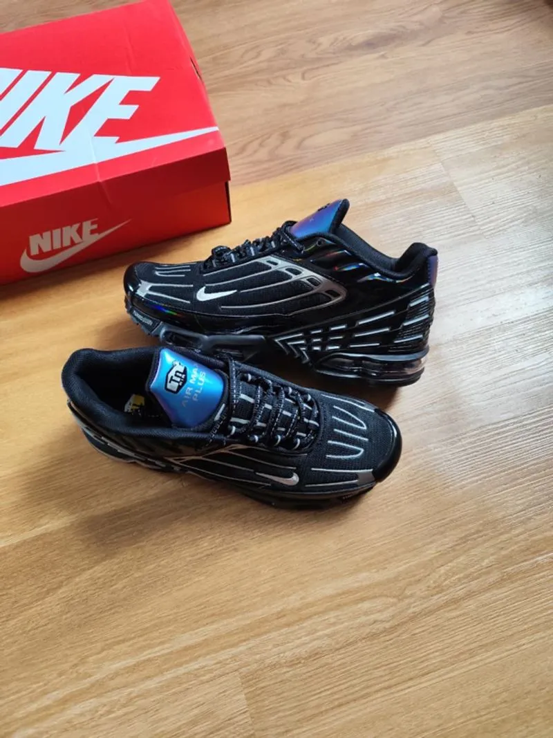 [Termurah] Sneakers - Nike Air Max TN3 Plus Black Silver photo 1