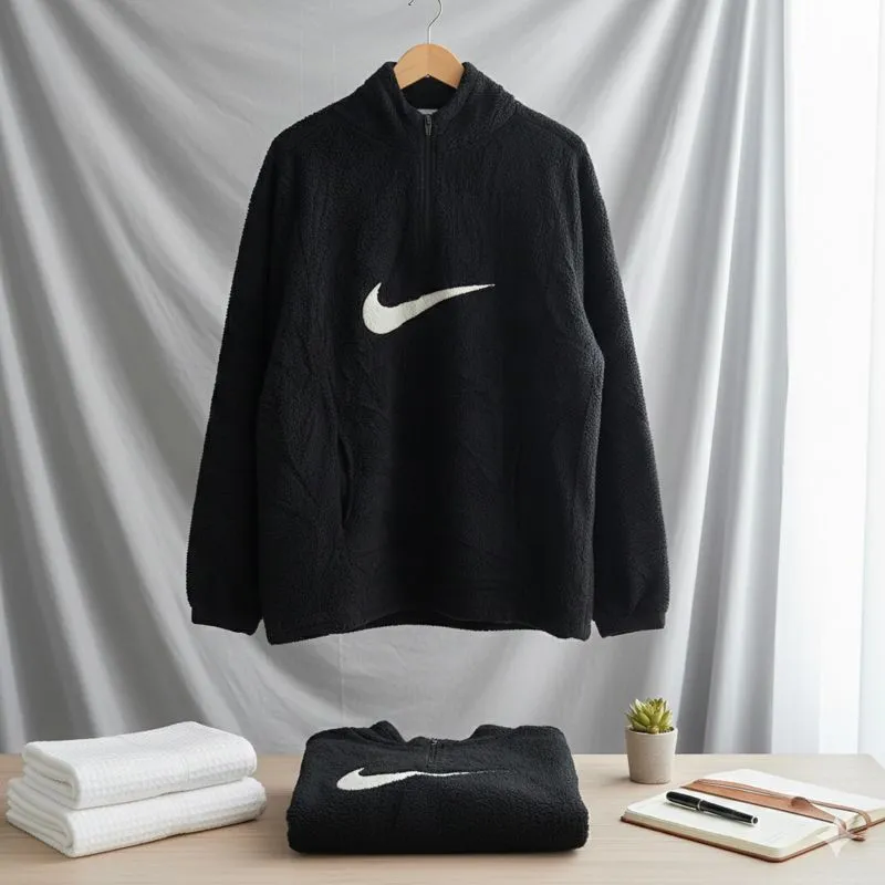 Nike Big Swoosh Anorak Sherpa Hoody photo 1