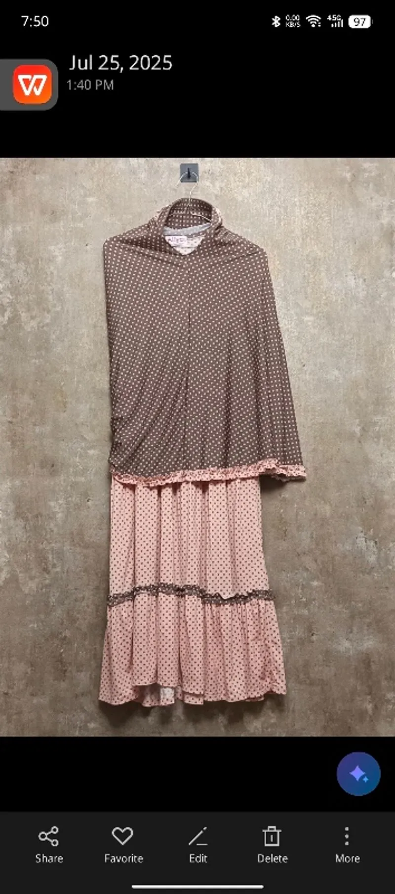 Allyza Polka Dress Set (termasuk kerudung)  photo 1