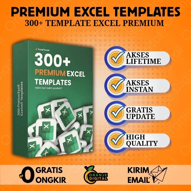 KUMPULAN 300+ TEMPLATE EXCEL PREMIUM photo 1