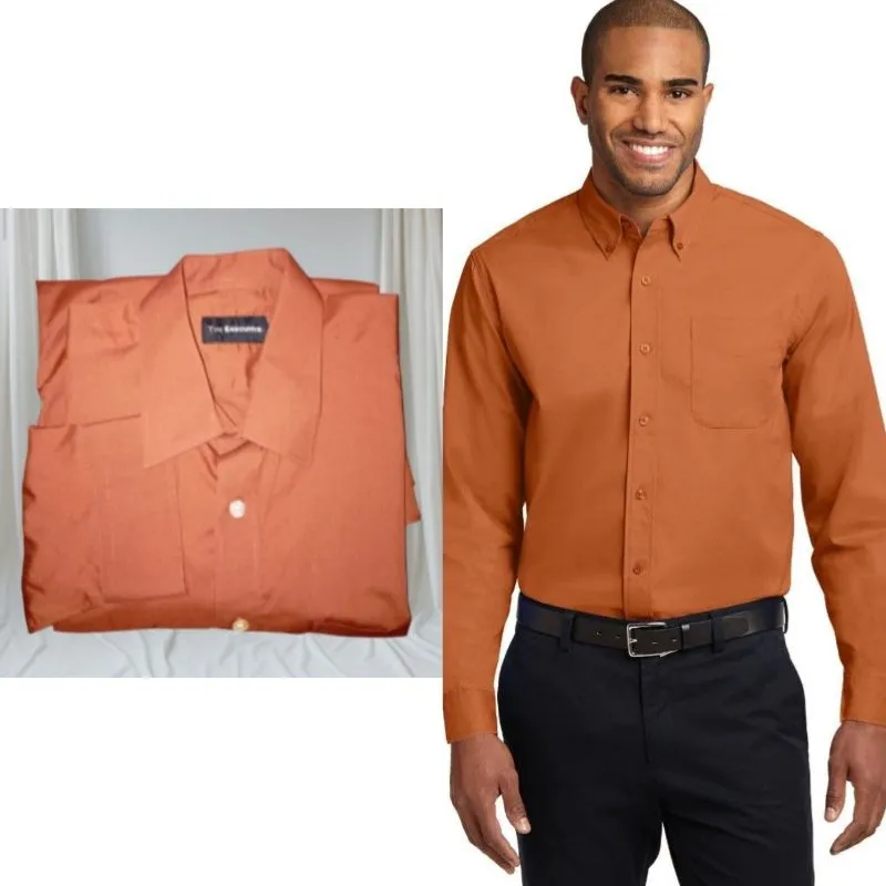 the executive longsleeve shirt teracota photo 1
