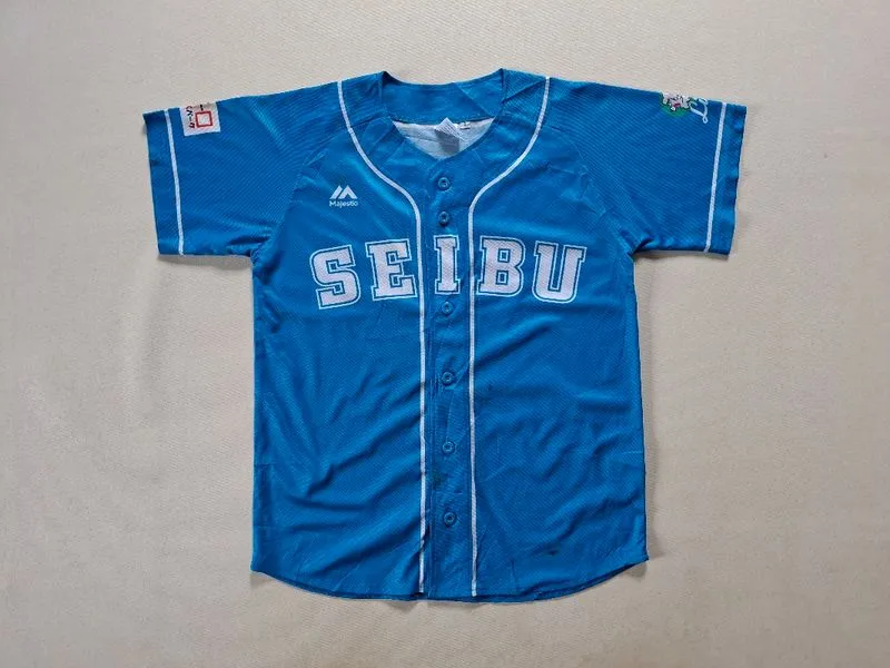 JERSEY BASEBALL MAJESTIC SEIBU LIONS IMAI ORIGINAL 100% photo 1