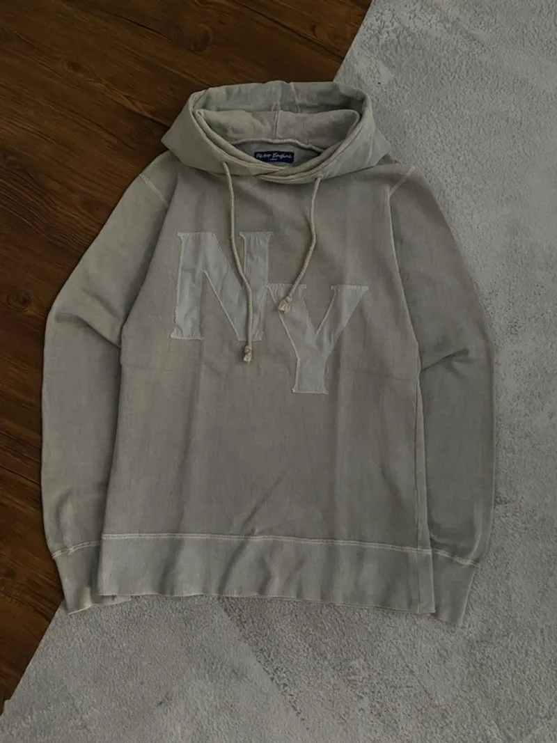 RETRO WASHING PIGMENT PULLOVER HOODIE photo 1
