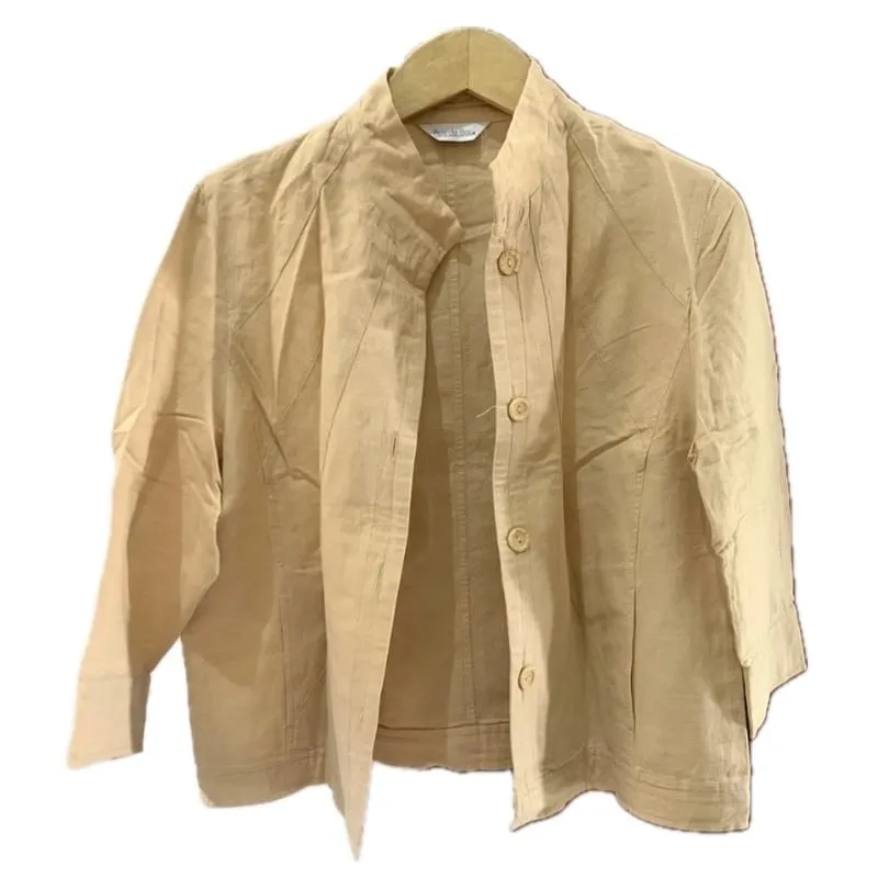 Vintage Casual Blouse Wanita brown khaki photo 1