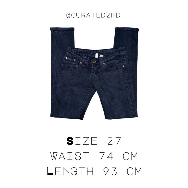 Jeans Denim Wanita Casual Black photo 1