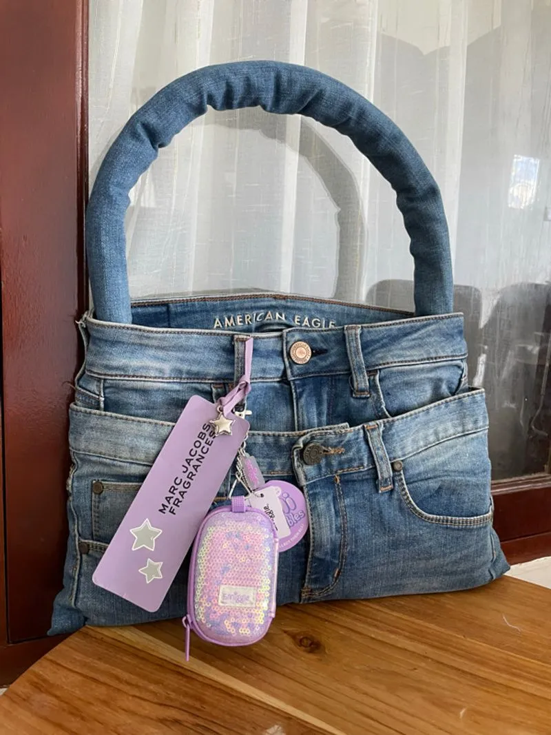 REWORKED BAG FROM ORIGINAL AMERICAN EAGLE JEANS  photo 1