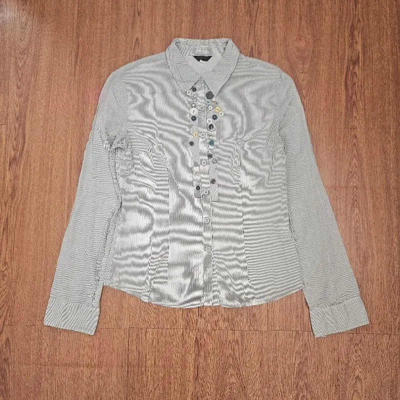 Thousand button office siren shirt ala ala cdg yohji photo 1