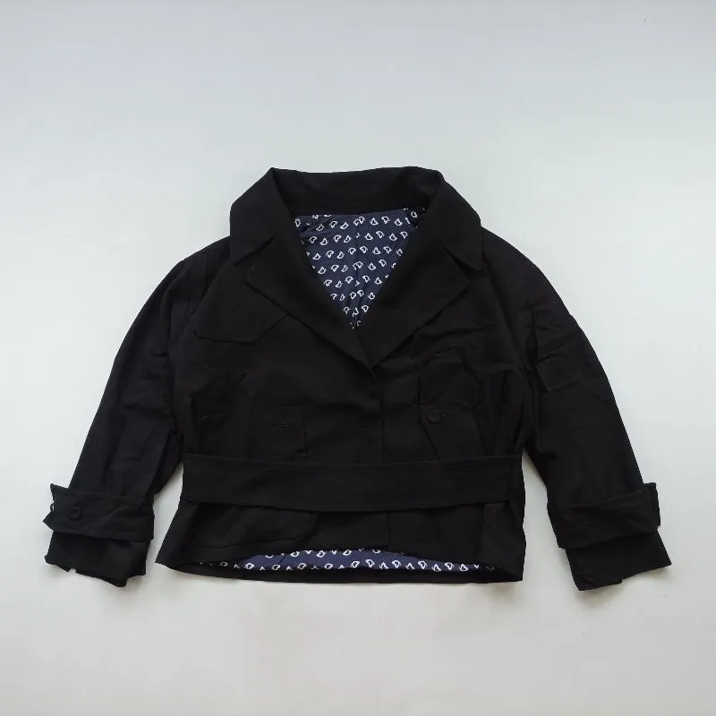 Lucky Chouette trench coat size L wanita G069 photo 1