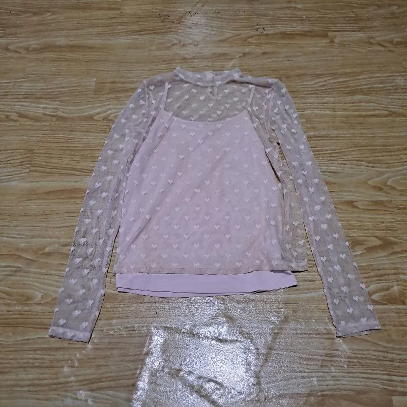 mesh net blouse H&M pakaian anak 8-10 tahun photo 1