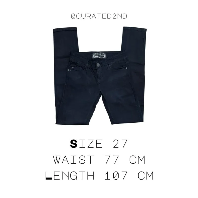 Jean Wanita Boyfriend Black Denim photo 1