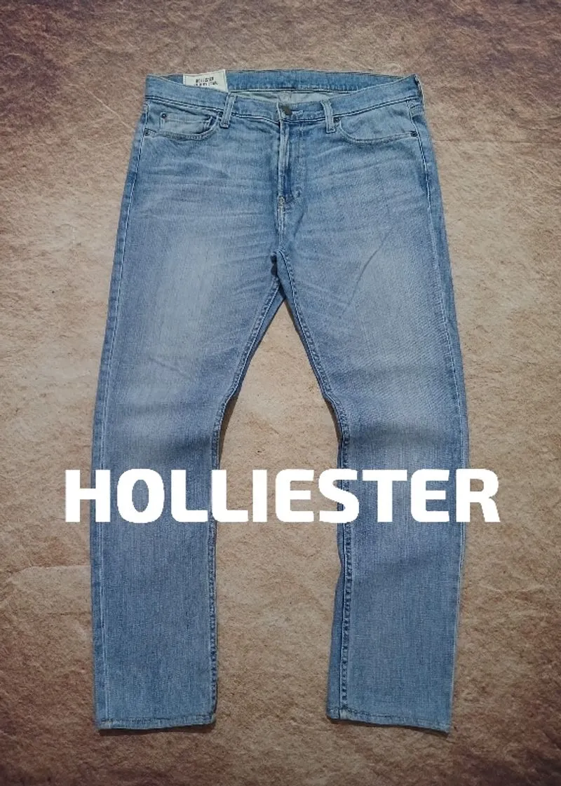 Holliester denim standar second branded photo 1