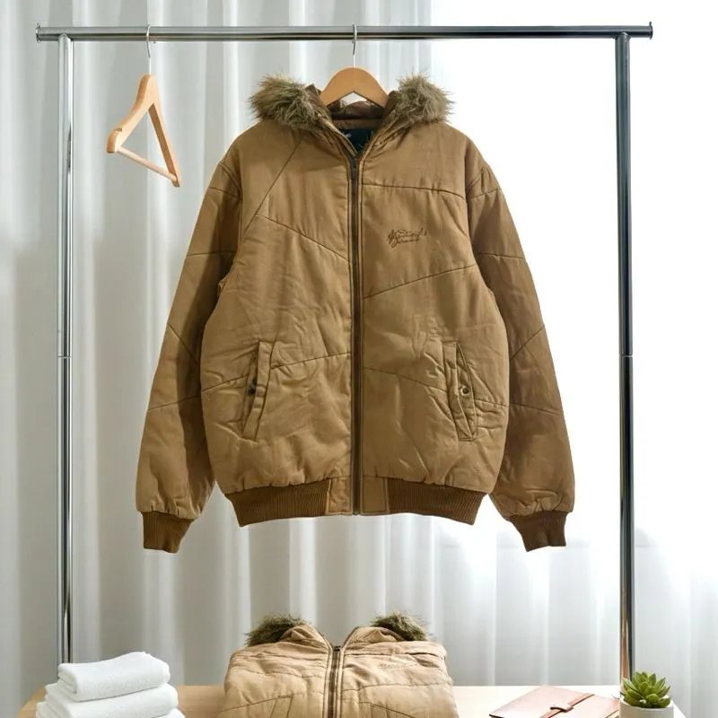 Vintage Akademiks USA Brown Duck Canvas Hooded  photo 1