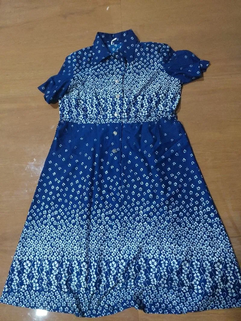 Dress florall navy photo 1