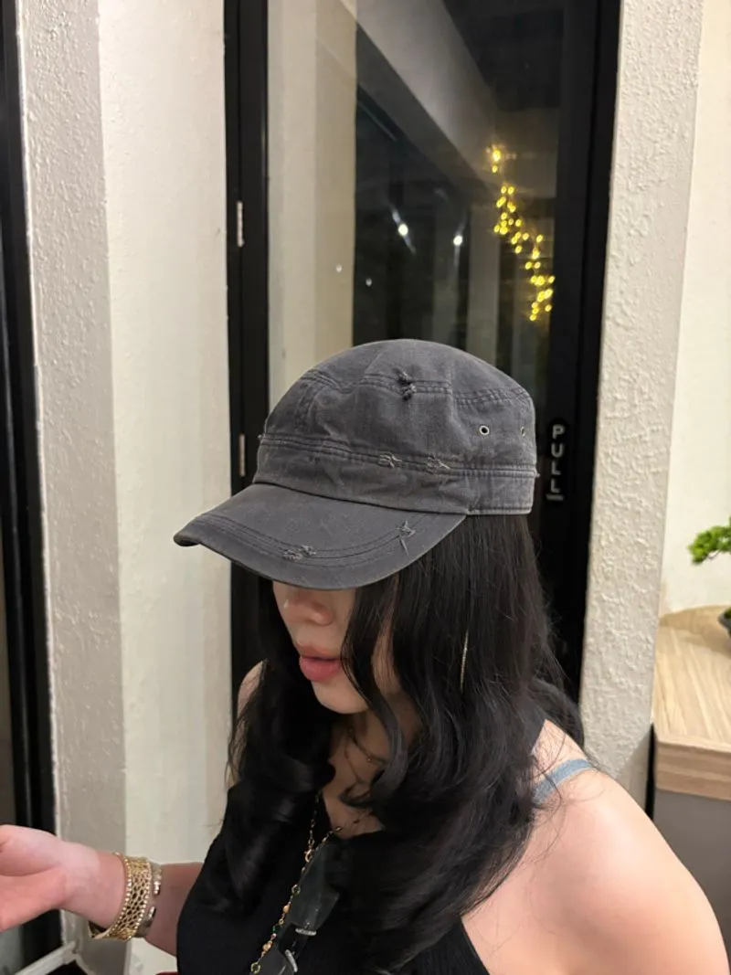 VINTAGE Y2K CADET MILITARY CAP HAT photo 1