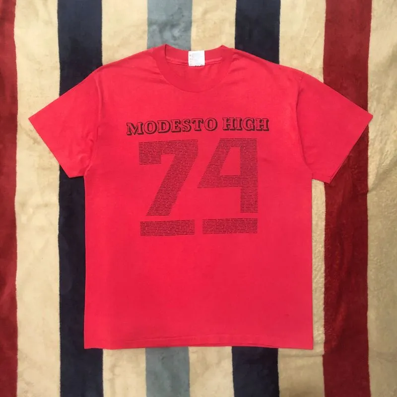 Vintage 70s Modesto High 74 Single Stitch T-Shirt photo 1