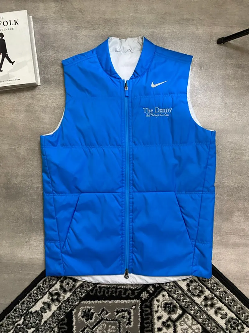 Nike Reversible Synthetic-Fill Golf Vest in Blue With “The  photo 1