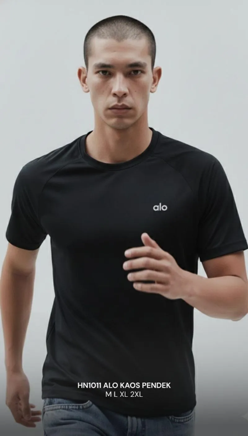 Kaos run alo pendek M-L-XL-XXL photo 1