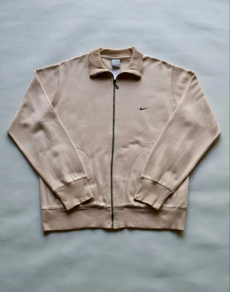 NIKE MINI SWOOSH ZIP JACKET – CREAM BEIGE photo 1