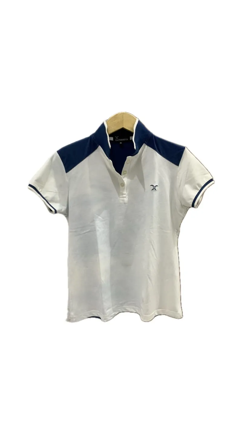 Sportswear Casual Shirt Wanita white navy photo 1