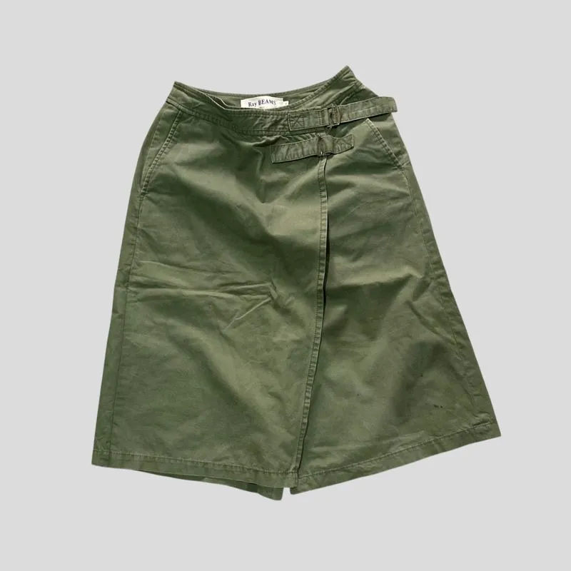 Ray beams japanese brand shorts skirt og olive green army photo 1