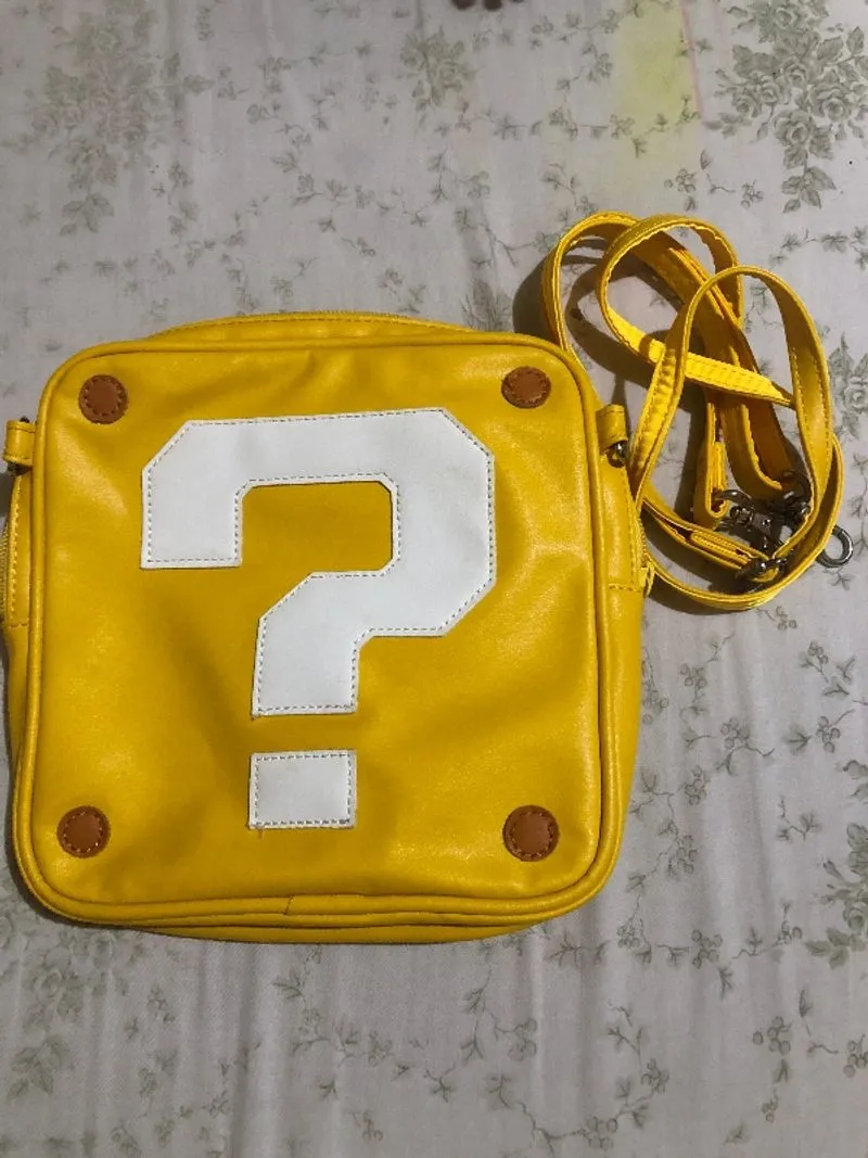 Super Nintendo World Mario question block shoulder bag USJ photo 1