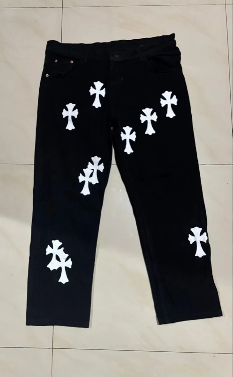 DIY Chrome Heart Jeans photo 1