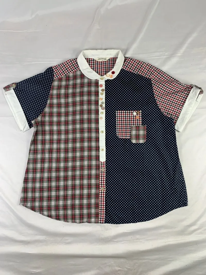 Coeur Hand Rose Cute Buttons Shirt (XL) photo 1