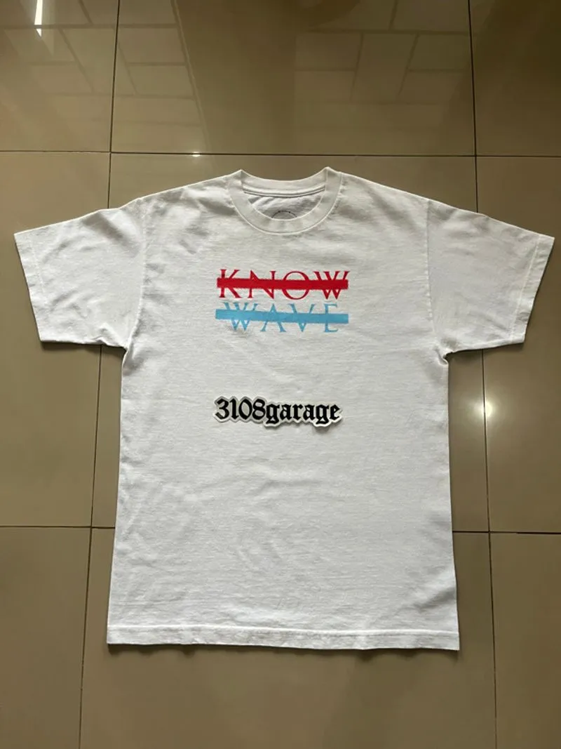 T-shirt tee know wave archival white logo sz M used good con photo 1