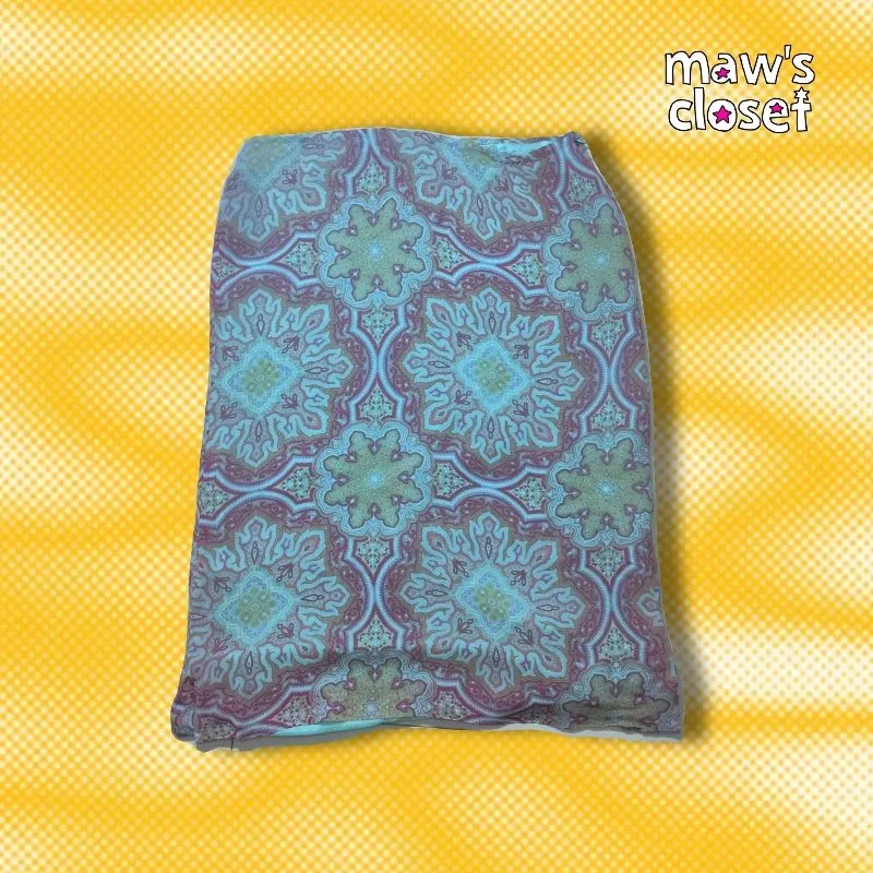 Hippie patterned A line Midi skirt  photo 1