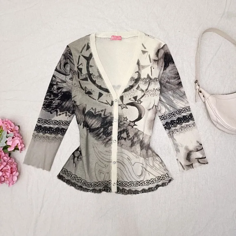 Atasan OTTIMO BRACCIO Tile Motif | Y2K Gothic Harajuku photo 1
