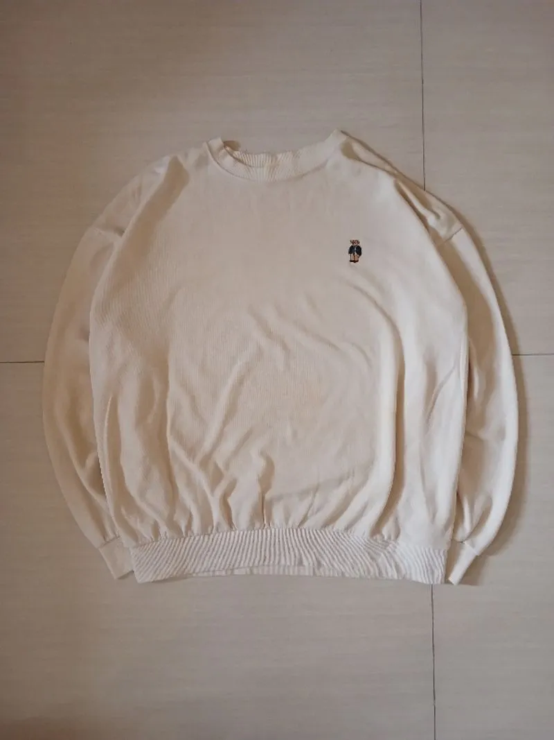 Awesome Apparel Beige Sweatshirt photo 1