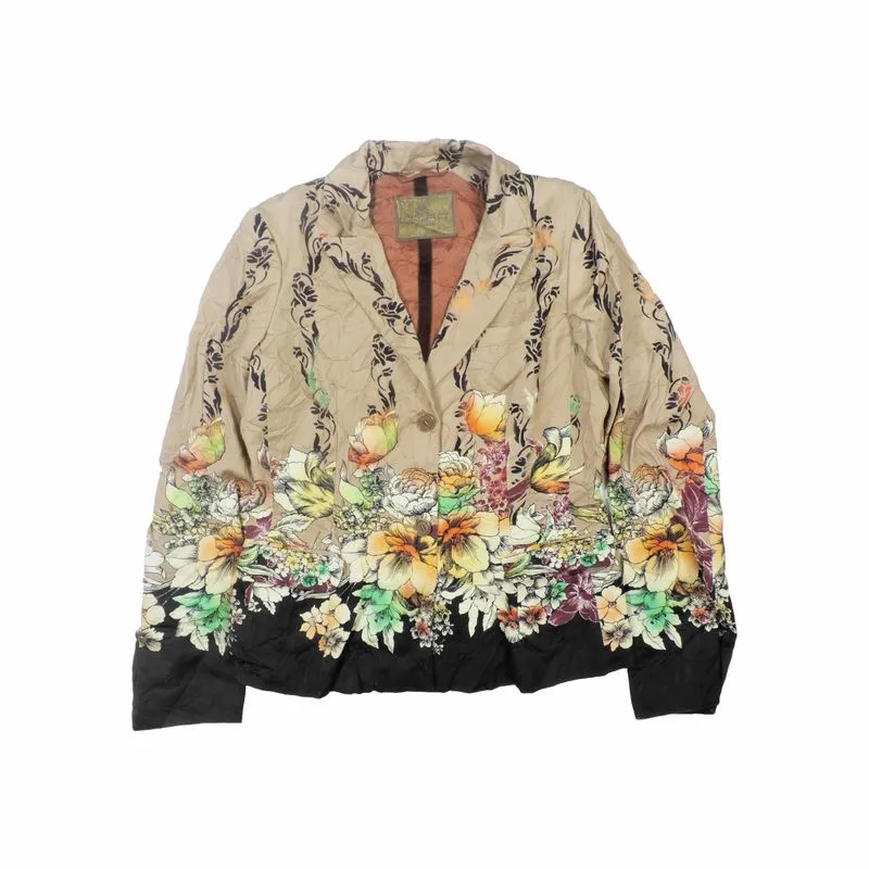 ETRO MILANO MULTI FLORAL PATTERN JACQUARD RAYON BLAZER photo 1