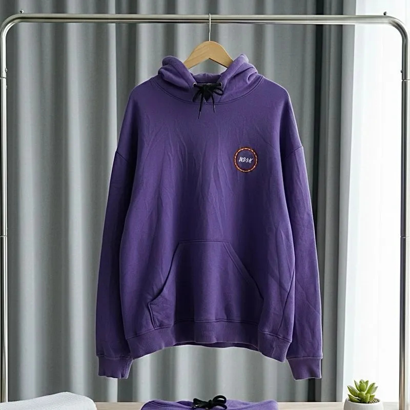 NS+K Korean Streetwear Blue Eimbordery Motifs Hoody photo 1