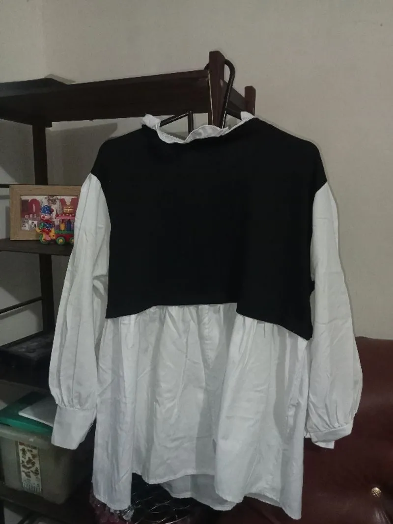 atasan blouse monokrom #020 photo 1