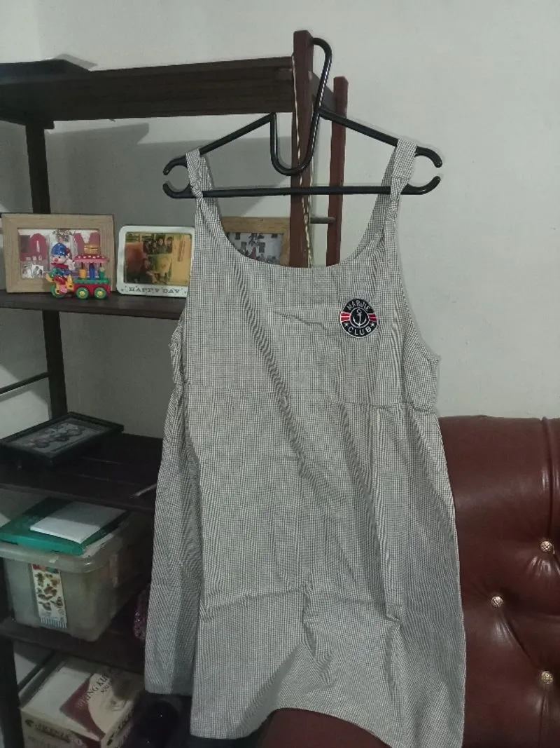 atasan overall jumpsuit cream #031 photo 1