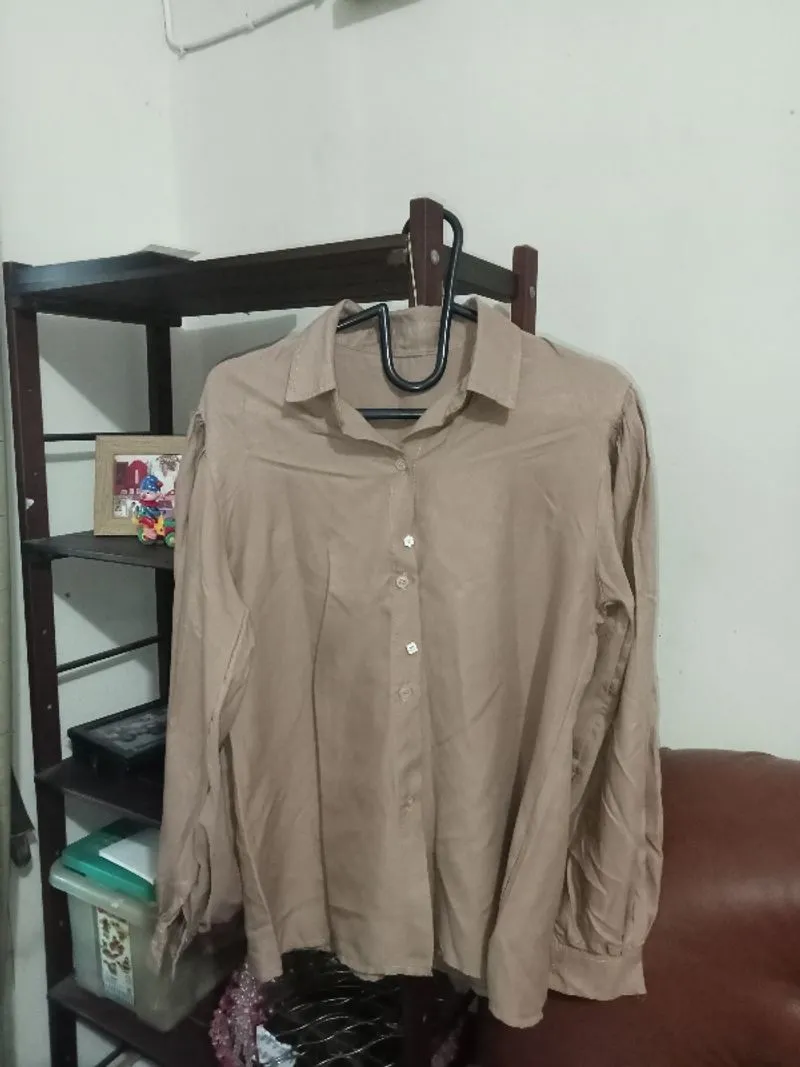 atasan blouse mahagony lengan balon #034 photo 1