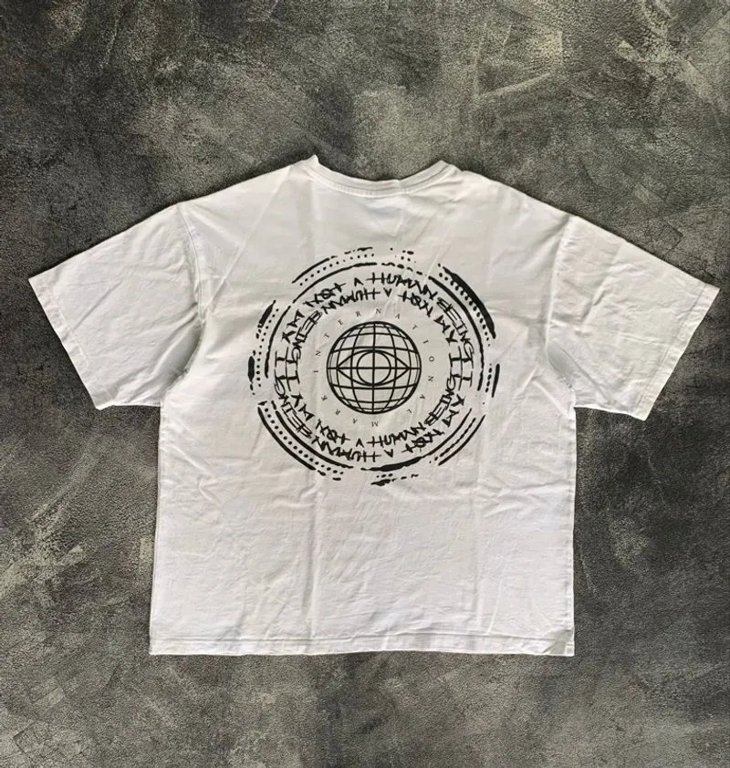 Im Not Human Being Backhit Logo Tee photo 1